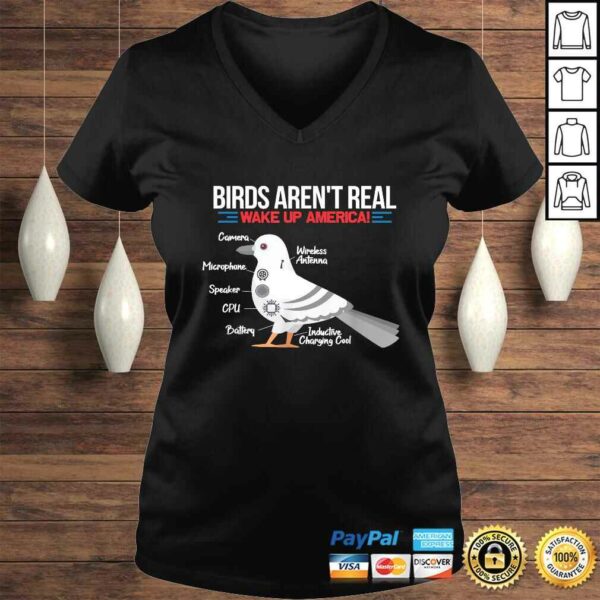 Birds Arent Real Funny Government Conspiracy Bird Watching Tee T-Shirt