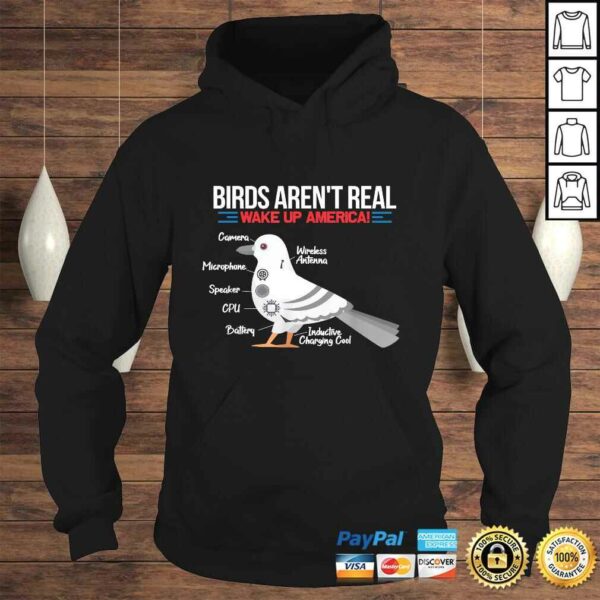 Birds Arent Real Funny Government Conspiracy Bird Watching Tee T-Shirt