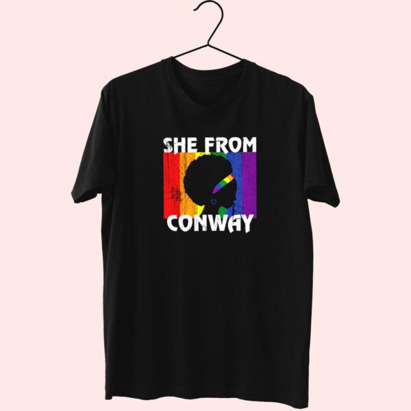 Black Girl She From Conway Arkansas 90S Trendy T Shirt