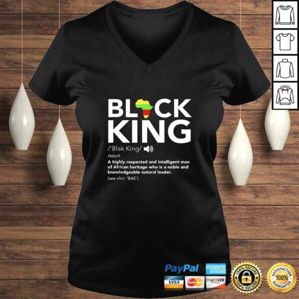 Black King Definition African Pride Melanin Educated TShirt