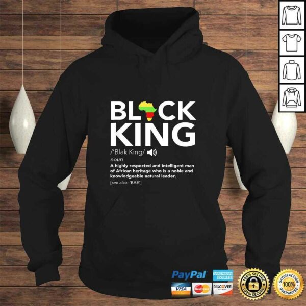 Black King Definition African Pride Melanin Educated TShirt