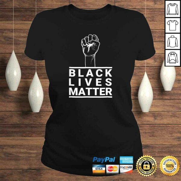 Black Lives Matter Raised Fist Equal Justice Under Law V-Neck T-Shirt