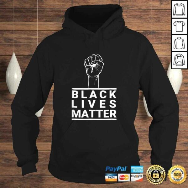 Black Lives Matter Raised Fist Equal Justice Under Law V-Neck T-Shirt