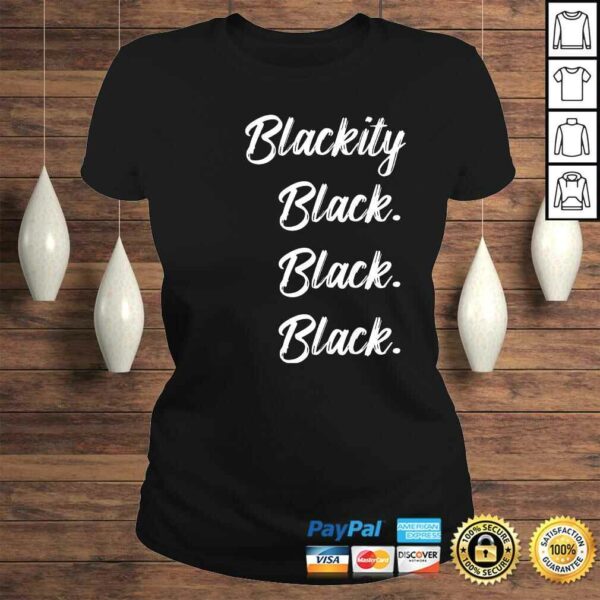 Blackity black black black statement black history V-Neck T-Shirt