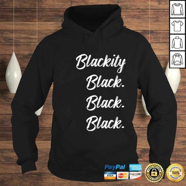 Blackity black black black statement black history V-Neck T-Shirt