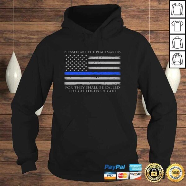 Blessed Are The Peacemakers Thin Blue Line Long Sleeve