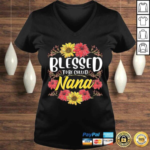 Blessed To Be Called Nana Shirt Cute Floral Mother’s Day TShirt