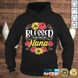 Blessed To Be Called Nana Shirt Cute Floral Mother's Day TShirt 3 Blessed To Be Called Nana Shirt Cute Floral Mothers Day TShirt 4
