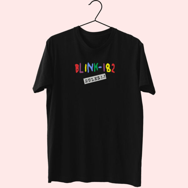 Blink 182 Rulez Logo Essentials T Shirt