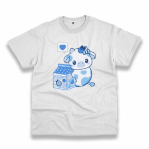 Blueberry Milk Cow Trendy Casual T Shirt