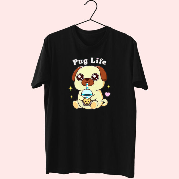 Boba Tea Pug Life Cute T Shirt