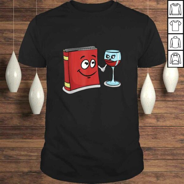 Book and Wine Best Friend Lover Gifts for Women Librarian Gift Top