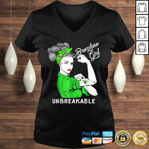 Brazilian Girl Unbreakable Shirt Heritage Brazil Flag Gift