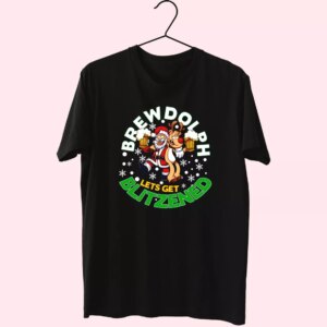 Brewdolph Lets Get Blitzened Christmas T Shirt Xmas Design Brewdolph Lets Get Blitzened Christmas T Shirt Xmas Design