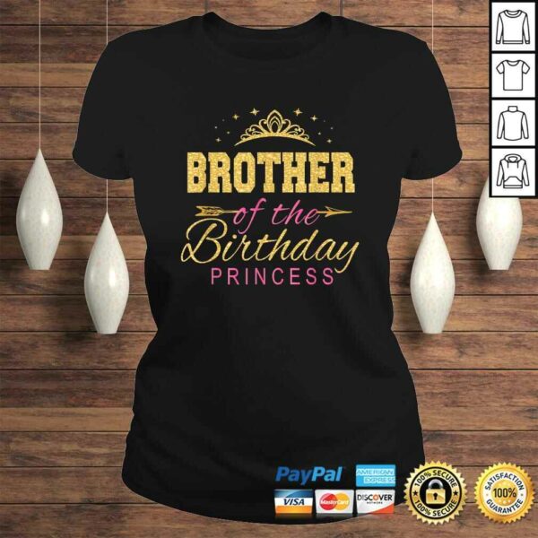 Brother Of The Birthday Princess Girls Party TShirt