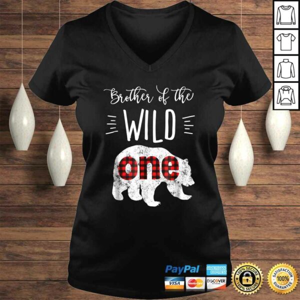 Brother of the Wild One Shirt Bear Lumberjack 1st Birthday