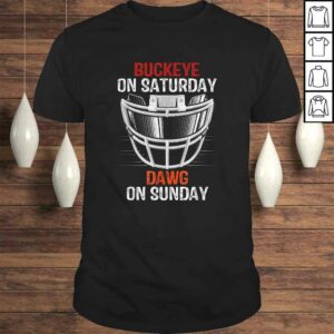 Buckeye On Saturday Dawg On Sunday Gift Top Buckeye On Saturday Dawg On Sunday Gift Top