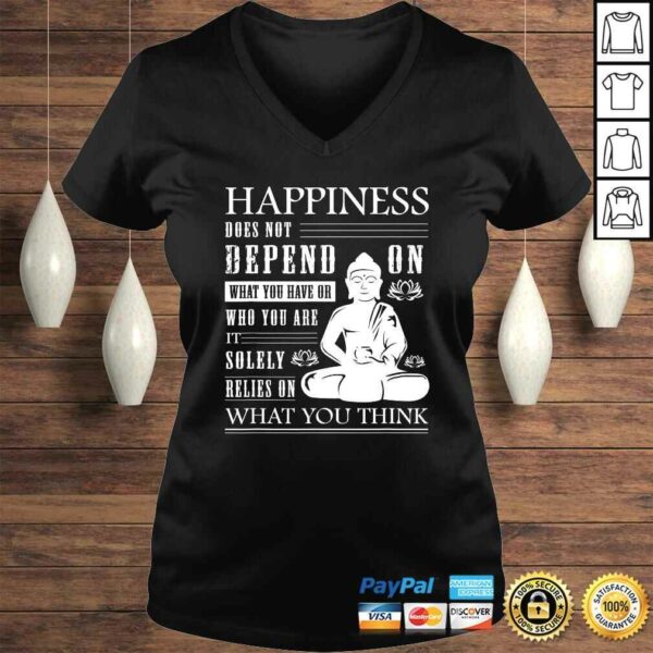 Buddha Quote Zen Buddhism Yoga Happiness TShirt