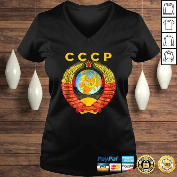 CCCP Shirt Coat of arms Tee Flag Russian souvenir Moscow