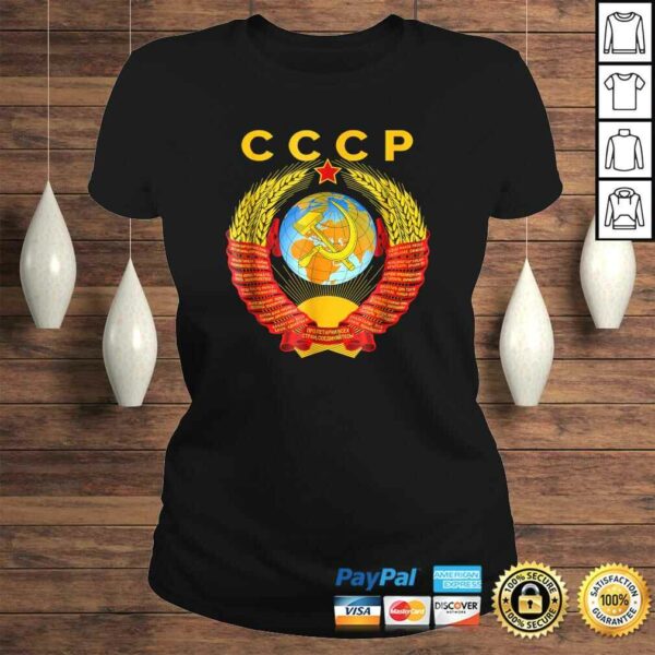 CCCP Shirt Coat of arms Tee Flag Russian souvenir Moscow