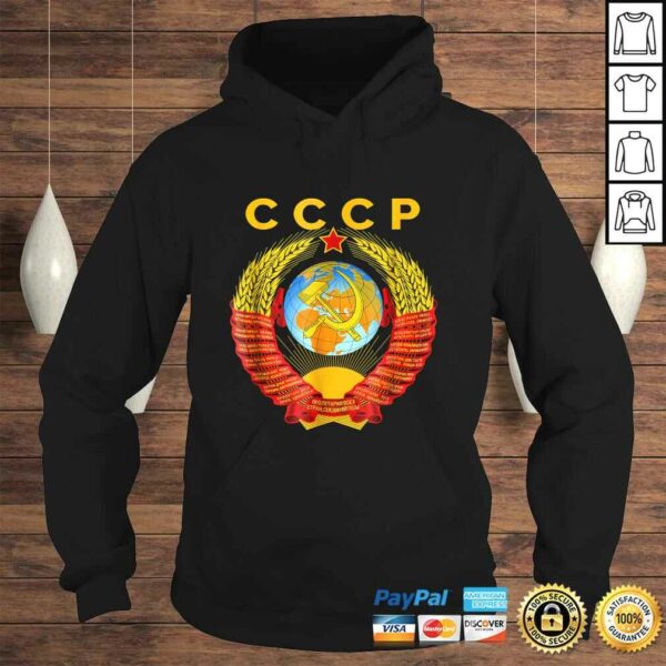 CCCP Shirt Coat of arms Tee Flag Russian souvenir Moscow