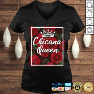 CHICANA QUEEN RED ROSES Shirt