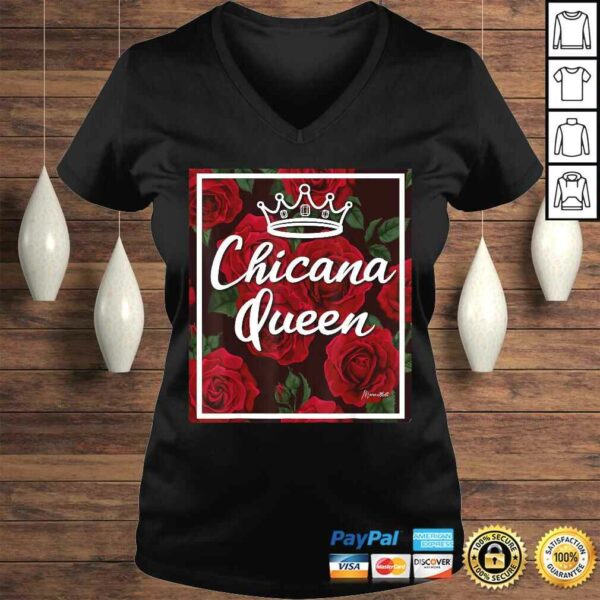 CHICANA QUEEN RED ROSES Shirt