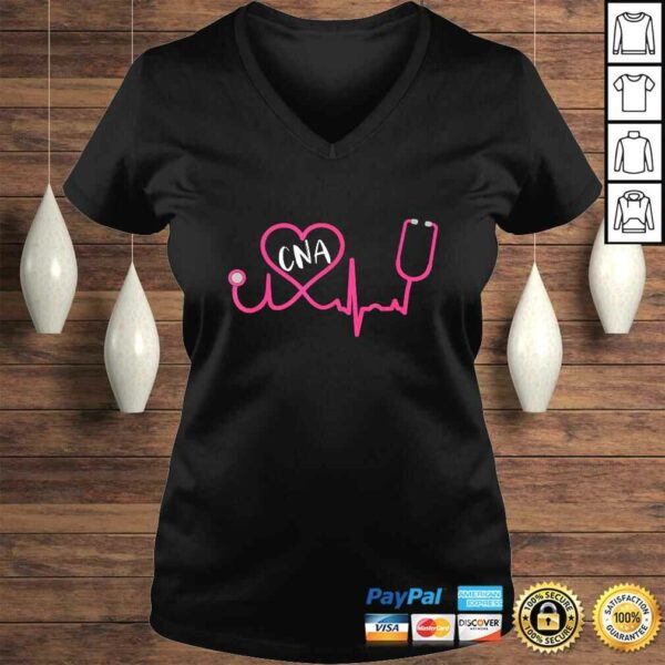 CNA Nursing Assistant EKG Stethoscope Heart Cute TShirt