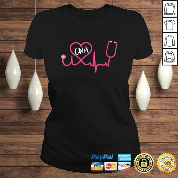 CNA Nursing Assistant EKG Stethoscope Heart Cute TShirt