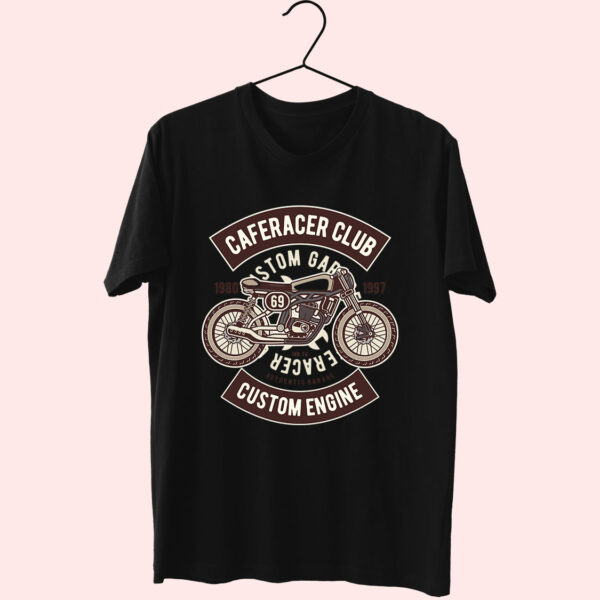 Caferacer Club Funny Graphic T Shirt