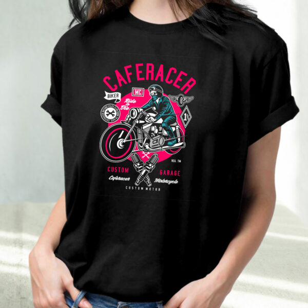 Caferacer Funny Graphic T Shirt