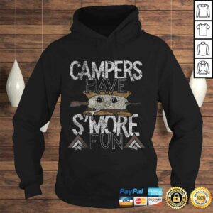 Campers Have Smore Fun Campfire Camping Distressed Shirt 4