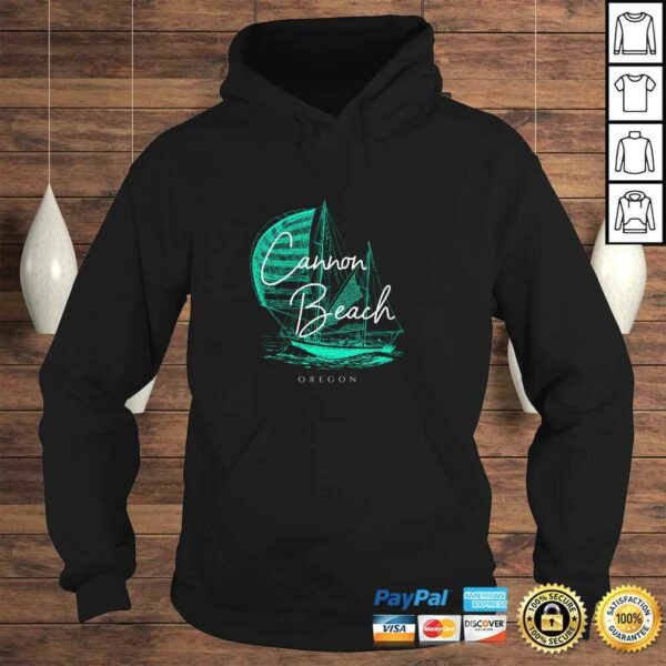 Cannon Beach Oregon Sailboat Pullover Hoodie