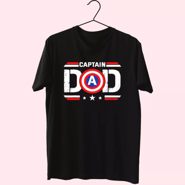 Captain Dad Superhero T Shirt For Dad