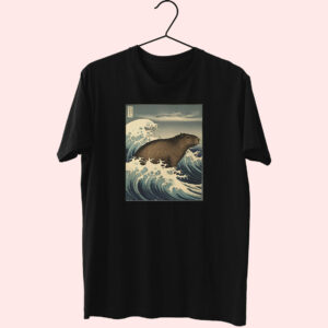 Capybaras On The Wave Cute T Shirt Capybaras On The Wave Cute T Shirt