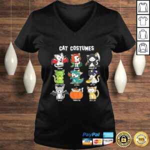 Cat Halloween Costumes Shirt Funny Kitten Cat Lover TShirt