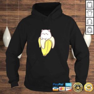 Cat in Banana Tee T Shirt 4