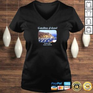 Catalina Island Avalon Bay California beach V-Neck T-Shirt 1 Catalina Island Avalon Bay California beach V Neck T Shirt 2