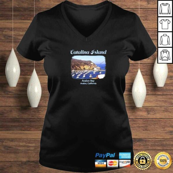 Catalina Island Avalon Bay California beach V-Neck T-Shirt