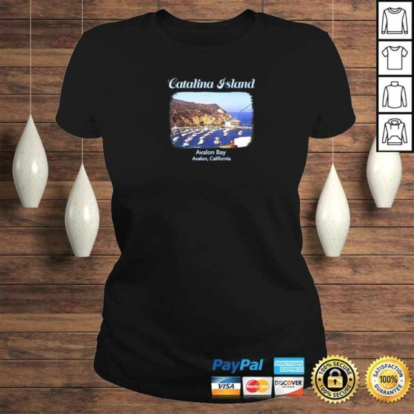 Catalina Island Avalon Bay California beach V-Neck T-Shirt