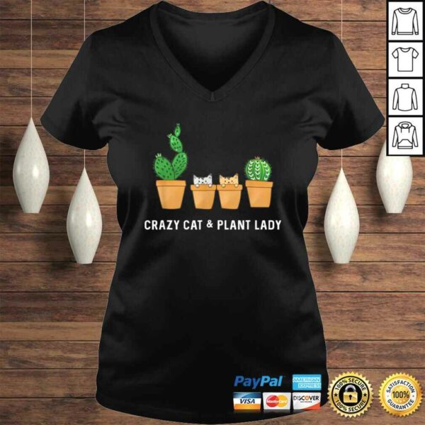 Catcus Cat Cactus Succulent Crazy Plant Mom TShirt