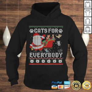 Cats For Everybody Christmas Cute Cat Lover Ugly Sweater Tee Shirt 3 Cats For Everybody Christmas Cute Cat Lover Ugly Sweater Tee Shirt 4