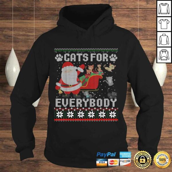 Cats For Everybody Christmas Cute Cat Lover Ugly Sweater Tee Shirt