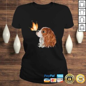 Cavalier King Charles Spaniel with Butterfly - Dog Lover Shirt 2 Cavalier King Charles Spaniel with Butterfly Dog Lover Shirt 3