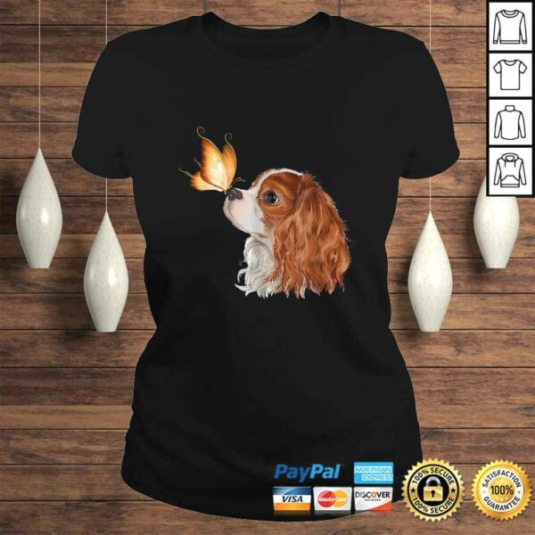 Cavalier King Charles Spaniel with Butterfly – Dog Lover Shirt