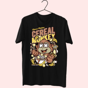 Cereal Monkey Funny Graphic T Shirt Cereal Monkey Funny Graphic T Shirt