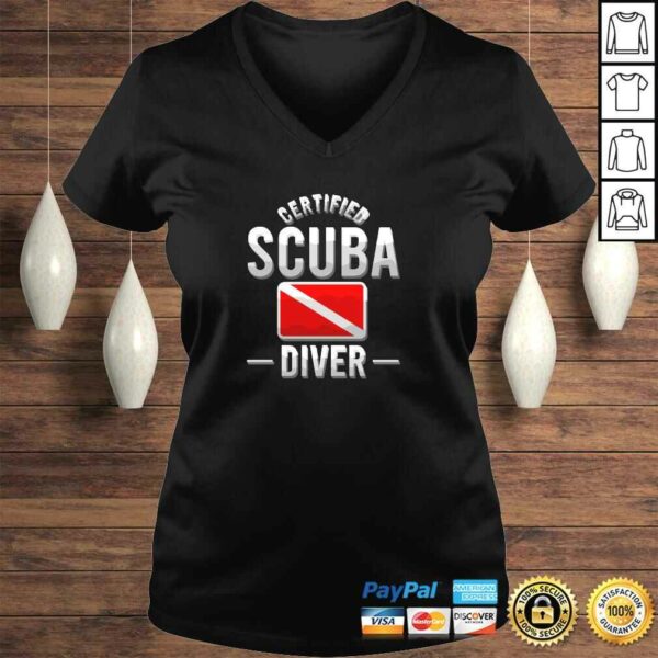 Certified Scuba Diver Flag Vintage Dive Logo Diver Gift Pullover Hoodie