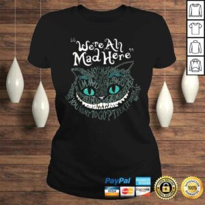 Cheshire Alice Cat Were All Mad Here Wonderland TShirt 3