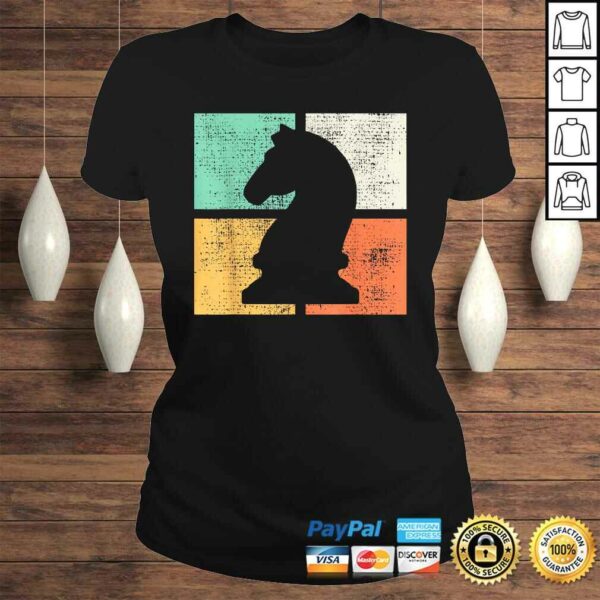 Chessmen Player Gift Vintage Retro V-Neck T-Shirt