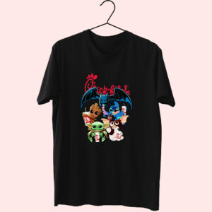 Chick Fil A Baby Yoda Baby Groot And Toothless Stitch Gizmo 90S Essential T Shirt Chick Fil A Baby Yoda Baby Groot And Toothless Stitch Gizmo 90S Essential T Shirt